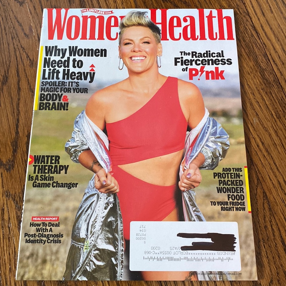 Women’s Health Magazine - March 2023 - Pink womens diet fitness back issue